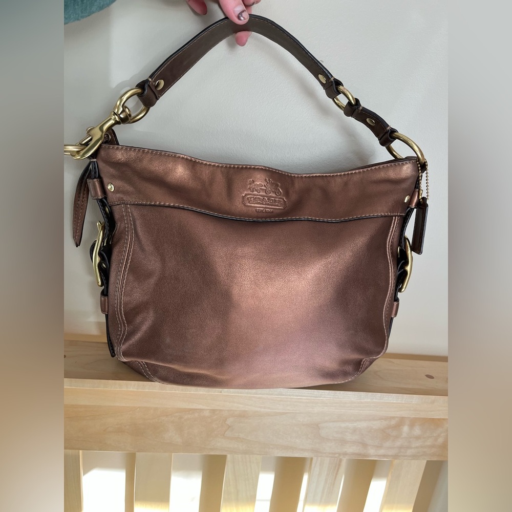 Copper Coach Shoulder Bag